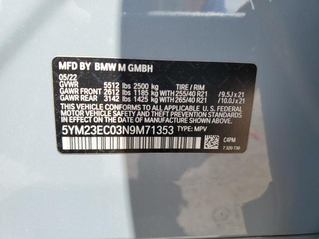 2022 BMW X4 M 5YM23EC03N9M71353