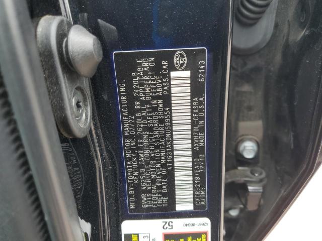2022 TOYOTA CAMRY NIGH 4T1G31AK0NU599554
