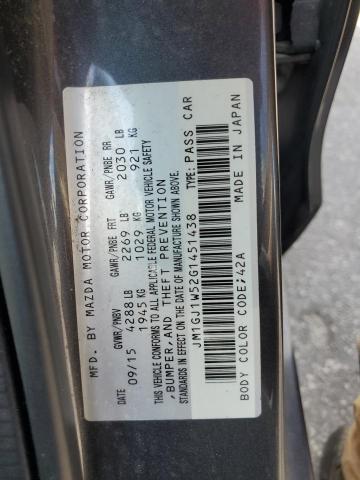 2016 MAZDA 6 GRAND TO JM1GJ1W52G1451438