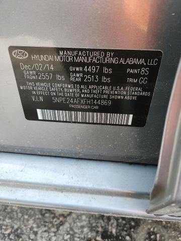 2015 HYUNDAI SONATA SE - 5NPE24AFXFH144869