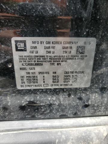 2020 CHEVROLET TRAX LS KL7CJNSBXLB089264