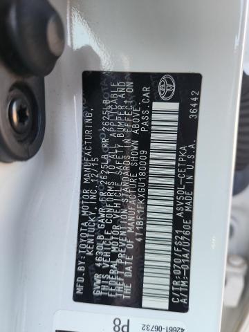 2016 TOYOTA CAMRY LE - 4T1BF1FKXGU180009