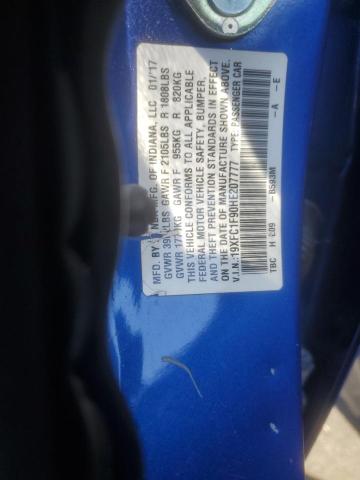 2017 HONDA CIVIC TOUR 19XFC1F90HE207777