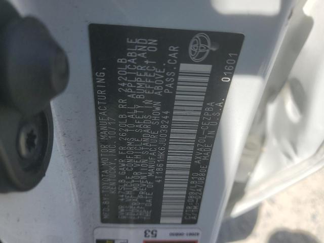 2018 TOYOTA CAMRY XSE 4T1B61HK6JU038244