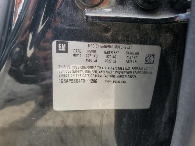 2015 CADILLAC CTS - 1G6AP5SX4F0111296