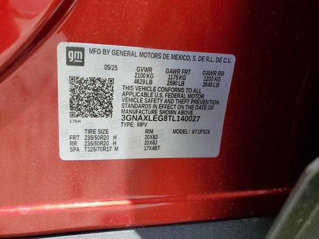 2026 CHEVROLET EQUINOX RS 3GNAXLEG8TL140027