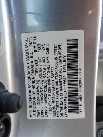 2015 HONDA CR-V EX 2HKRM3H5XFH529545