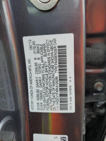 2019 HONDA ACCORD EX - 1HGCV1F45KA126299