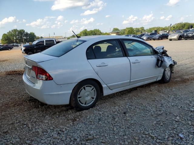 HONDA CIVIC HYBR 2010 white  hybrid JHMFA3F20AS006225 photo #4