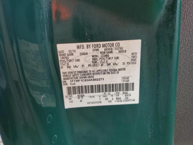 2010 FORD F150 - 1FTMF1C83AKB82273