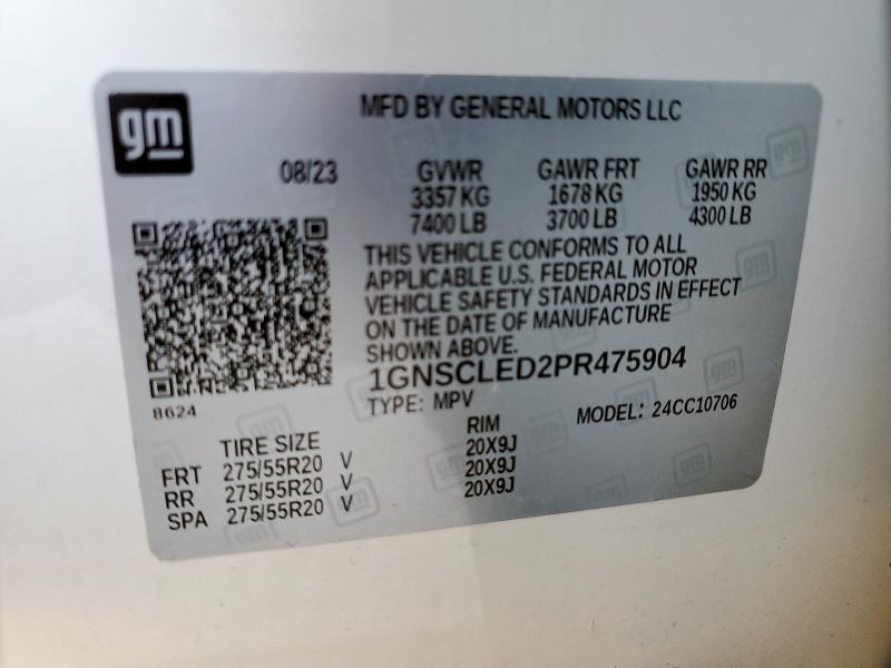 2023 CHEVROLET TAHOE C150 1GNSCLED2PR475904