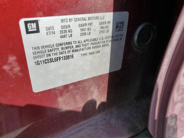 2015 CHEVROLET MALIBU 1LT 1G11C5SL6FF130816