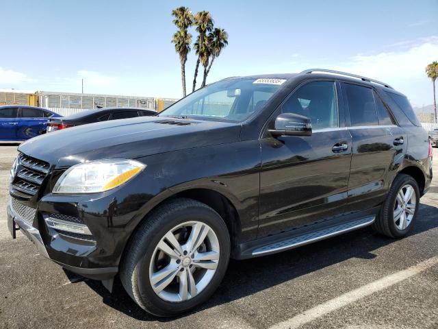 MERCEDES-BENZ ML 350 2015 black  gas 4JGDA5JBXFA587396 photo #1