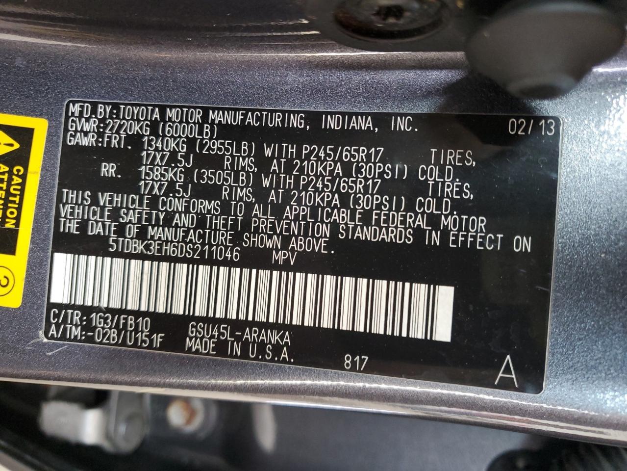 TOYOTA HIGHLANDER BASE