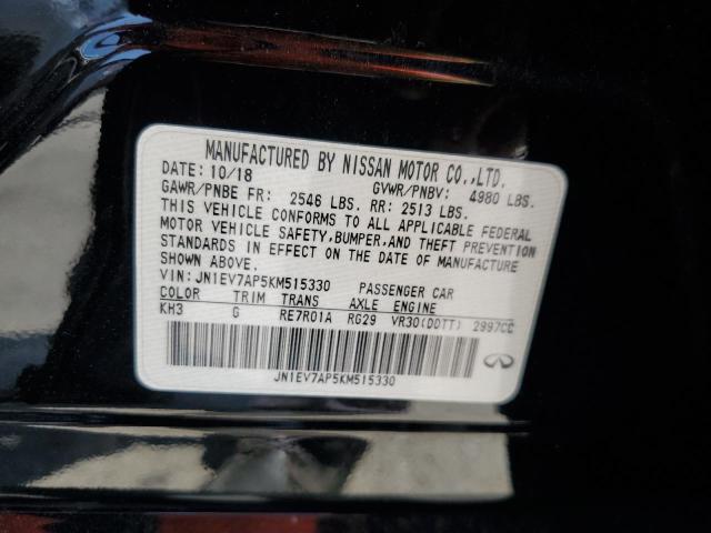 2019 INFINITI Q50 LUXE JN1EV7AP5KM515330