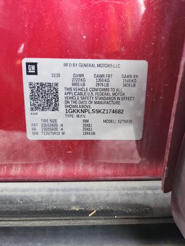 2019 GMC ACADIA DEN 1GKKNPLS5KZ174682