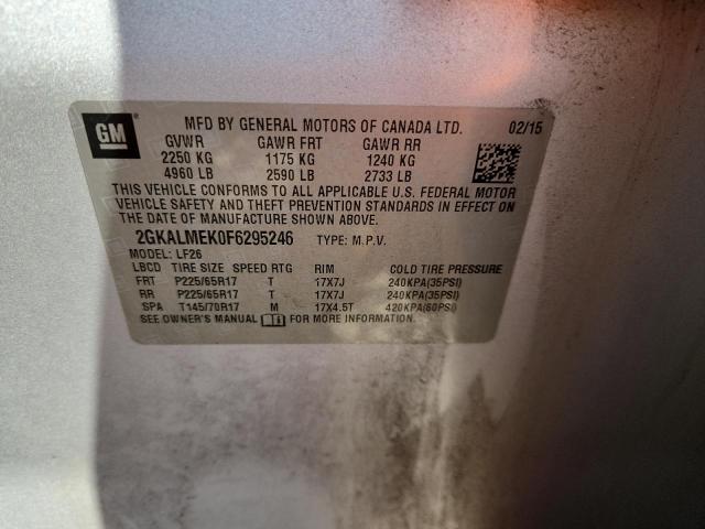 2015 GMC TERRAIN SL - 2GKALMEK0F6295246