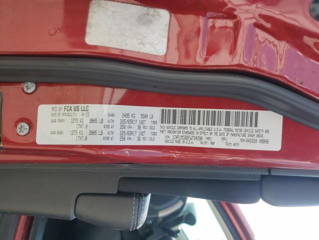 2015 JEEP CHEROKEE L 1C4PJMCB2FW734290