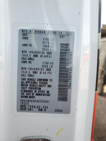 2017 NISSAN NV200 2.5S 3N6CM0KN3HK703281