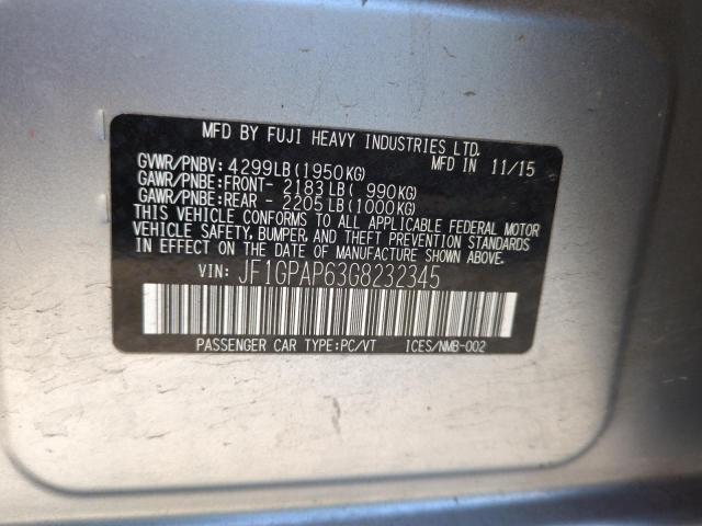 2016 SUBARU IMPREZA SP JF1GPAP63G8232345