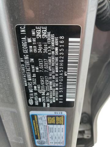 2017 KIA SORENTO LX 5XYPGDA53HG235168