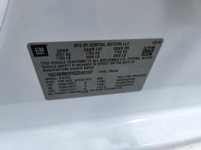 2016 CHEVROLET SILVERADO - 1GCVKREH7GZ243197