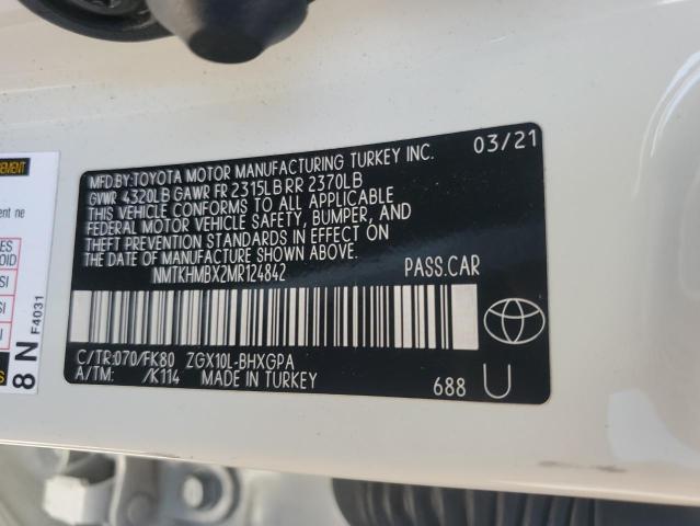 2021 TOYOTA C-HR XLE NMTKHMBX2MR124842