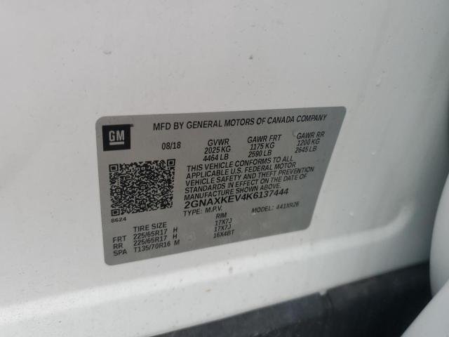 2019 CHEVROLET EQUINOX LT - 2GNAXKEV4K6137444