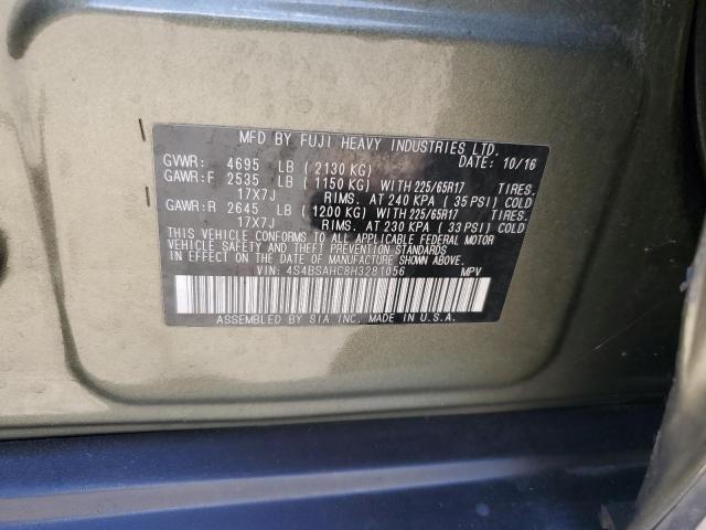 2017 SUBARU OUTBACK 2. 4S4BSAHC8H3281056