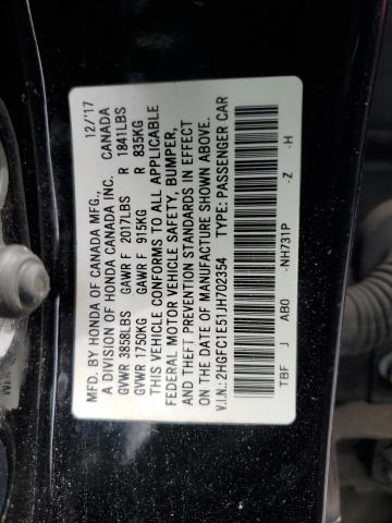 2018 HONDA CIVIC SI 2HGFC1E51JH702354