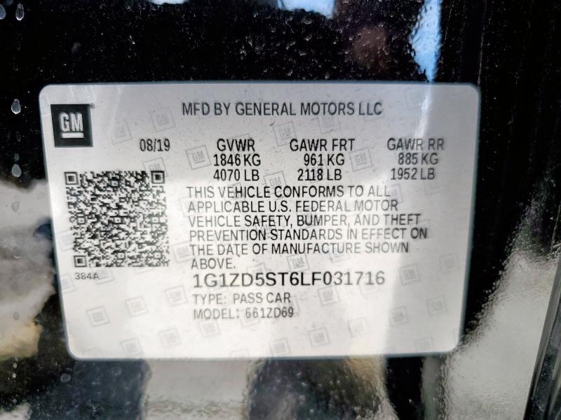 2020 CHEVROLET MALIBU LT - 1G1ZD5ST6LF031716