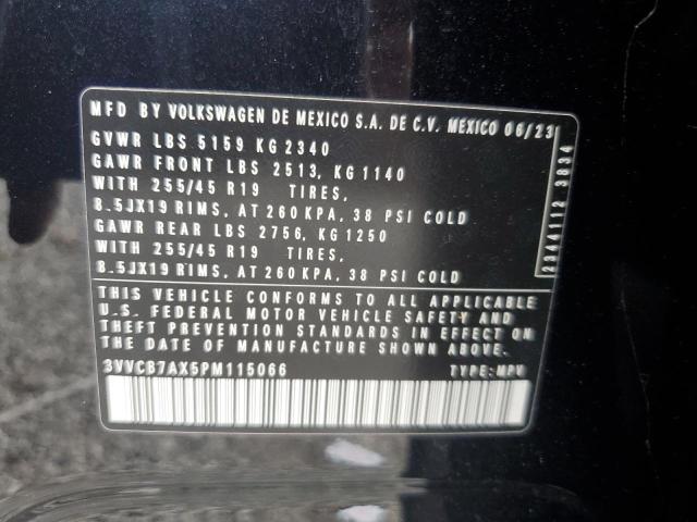 2023 VOLKSWAGEN TIGUAN SE 3VVCB7AX5PM115066
