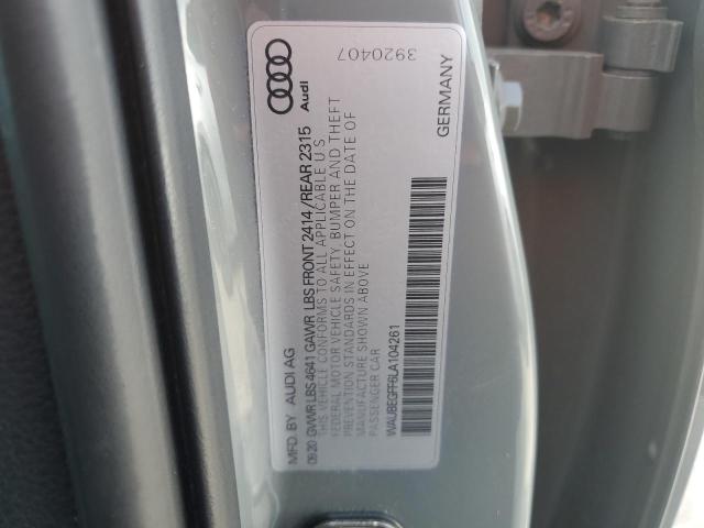 2020 AUDI A3 S-LINE WAUBEGFF6LA104261