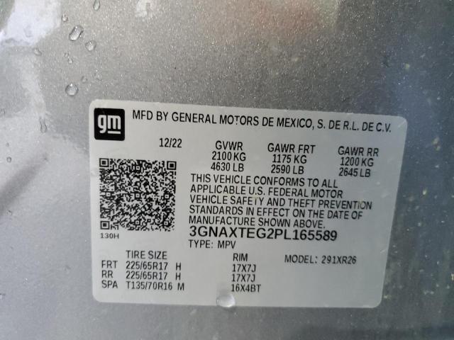 2023 CHEVROLET EQUINOX LT - 3GNAXTEG2PL165589