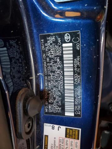 2015 TOYOTA PRIUS JTDKN3DU2F0411577