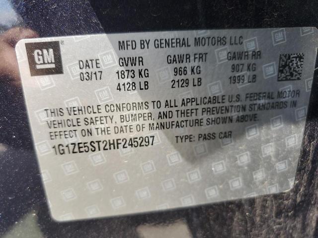 2017 CHEVROLET MALIBU LT1 1G1ZE5ST2HF245297