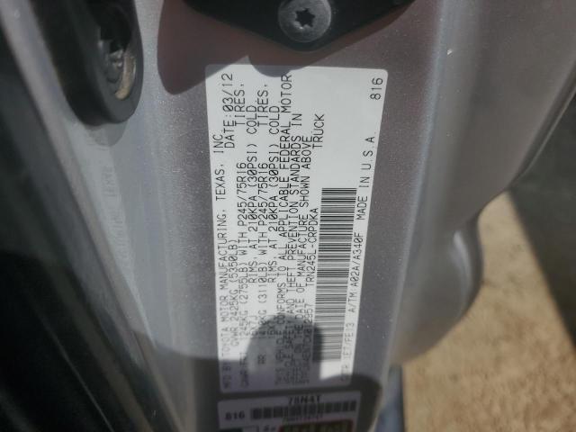 2012 TOYOTA TACOMA ACC - 5TFUX4EN7CX012957