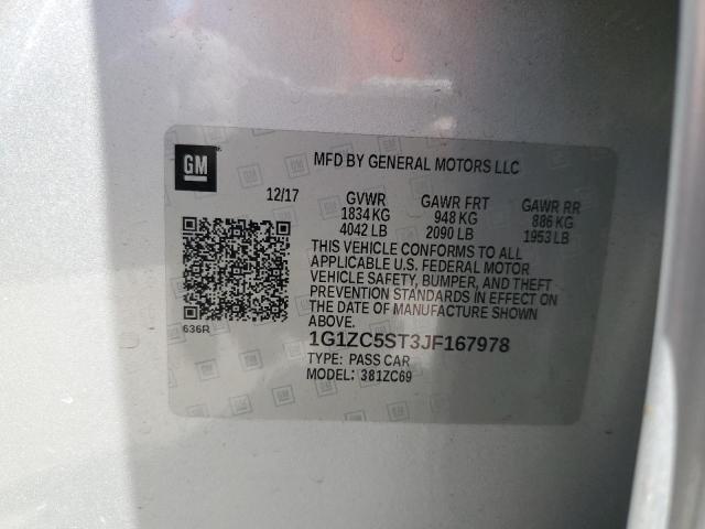 2018 CHEVROLET MALIBU LS - 1G1ZC5ST3JF167978