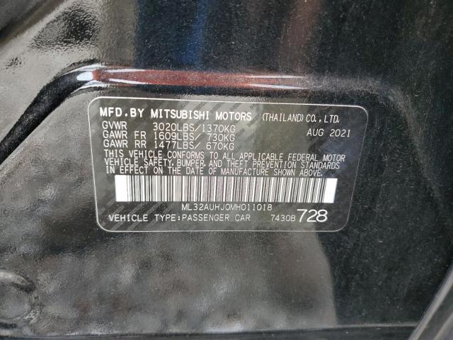 2021 MITSUBISHI MIRAGE ES ML32AUHJ0MH011018