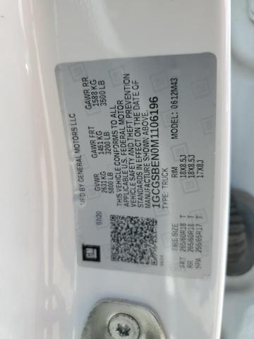 2021 CHEVROLET COLORADO 1GCGSBEN0M1106196