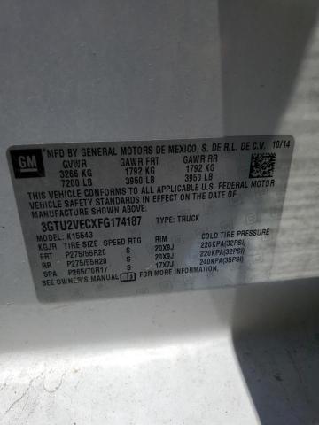2015 GMC SIERRA K15 3GTU2VECXFG174187