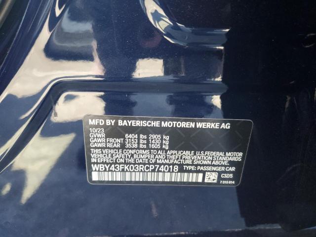 2024 BMW I5 M60 WBY43FK03RCP74018