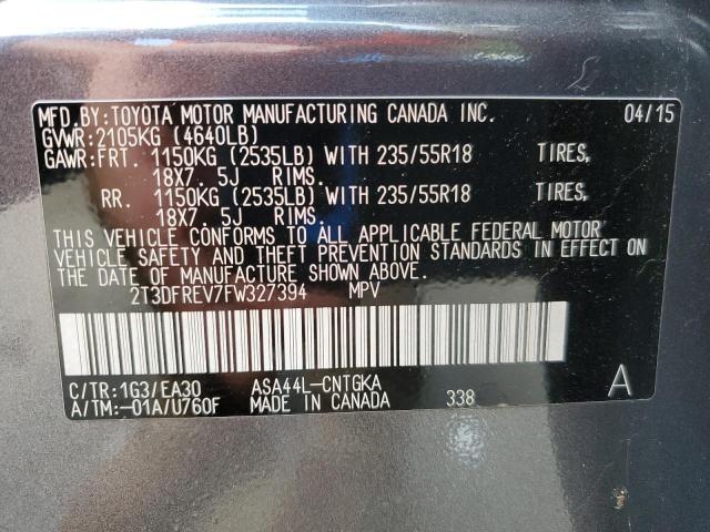 2015 TOYOTA RAV4 LIMIT - 2T3DFREV7FW327394
