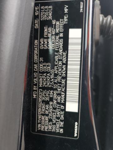 2016 VOLVO XC60 T5 PR YV4612RK6G2856373