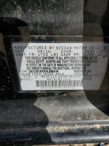 2017 NISSAN VERSA S 3N1CN7APXHL806416