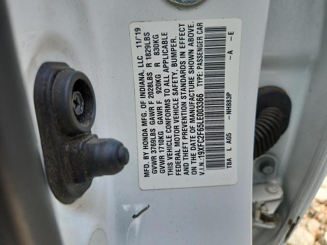 2020 HONDA CIVIC LX - 19XFC2F65LE003366