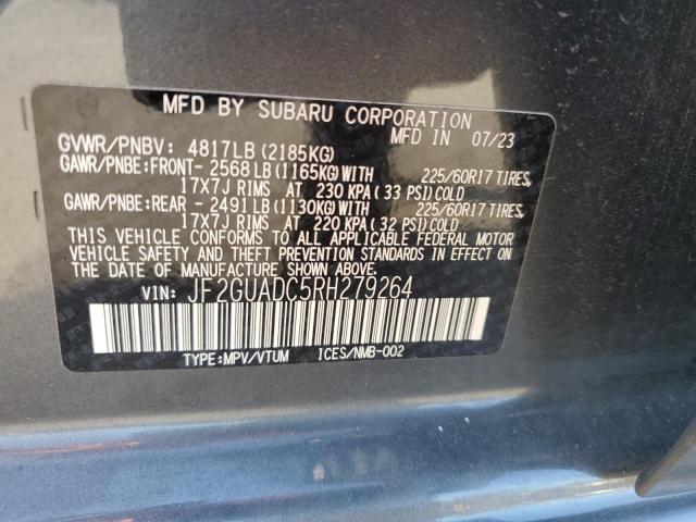 2024 SUBARU CROSSTREK JF2GUADC5RH279264