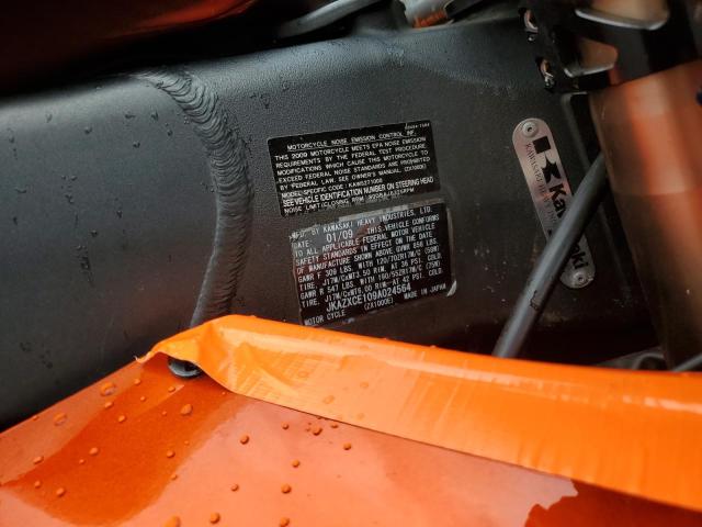 2009 KAWASAKI ZX1000 E JKAZXCE109A024564