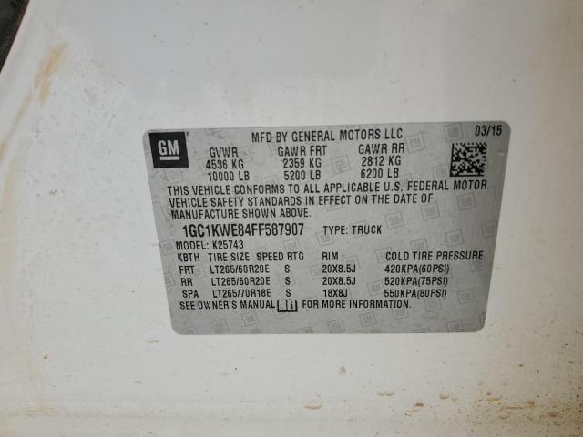 2015 CHEVROLET 2500 HD 1GC1KWE84FF587907