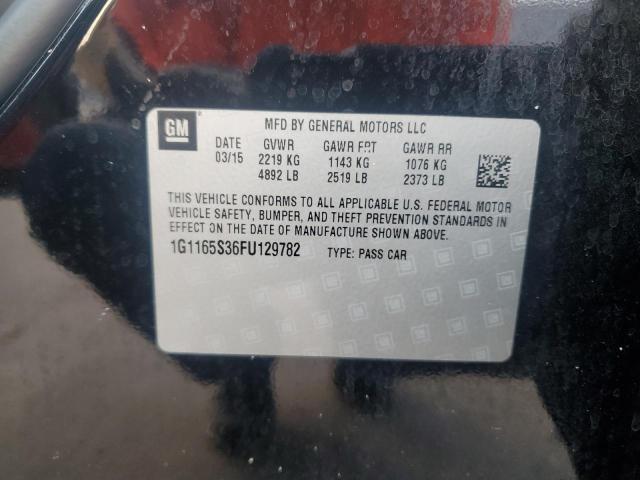 2015 CHEVROLET IMPALA LTZ 1G1165S36FU129782
